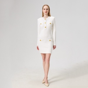 balmain tweed cropped jacket & mini skirt